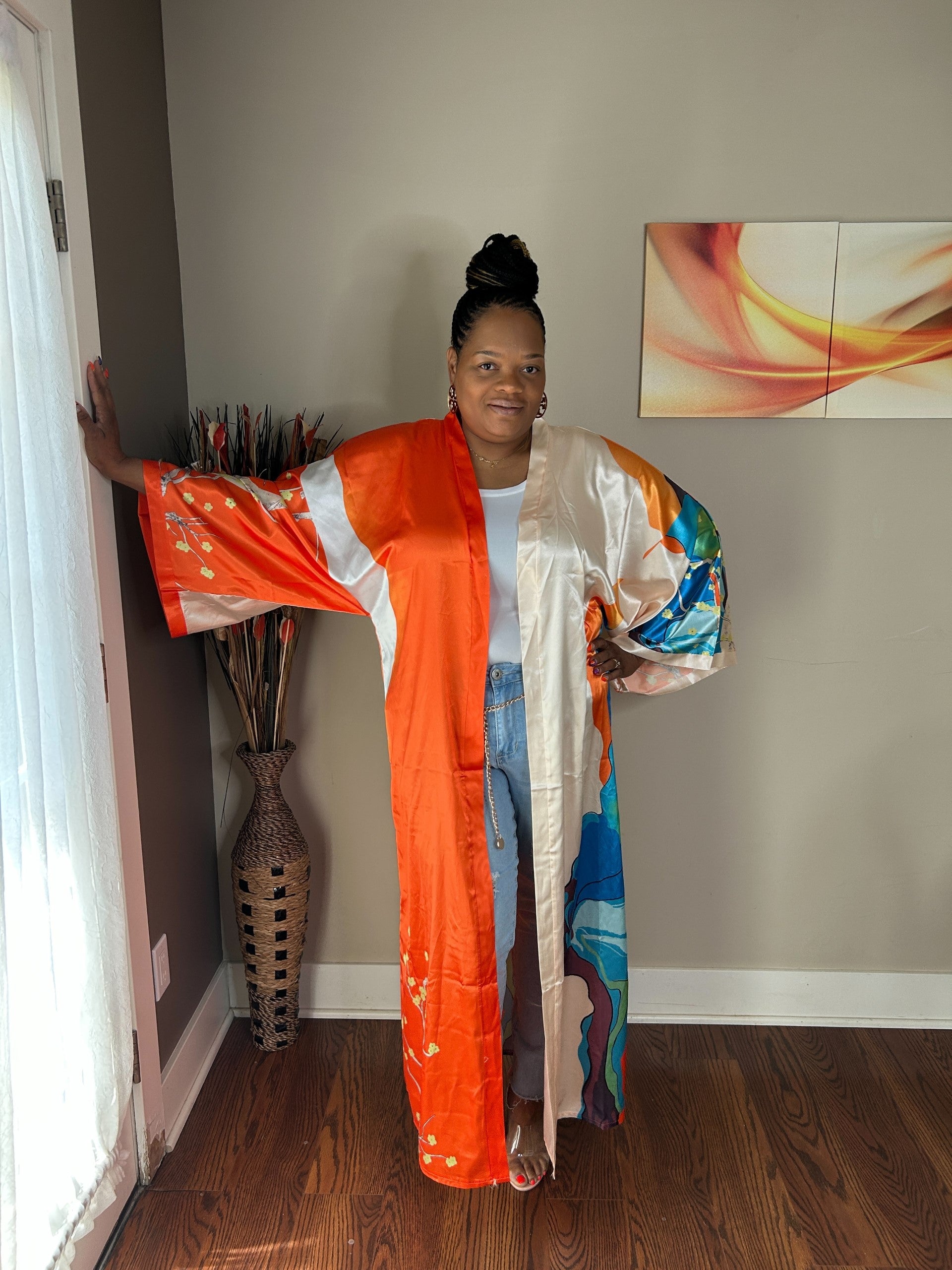 DRAPE ME KIMONO ORANGE SASSISoul Boutique