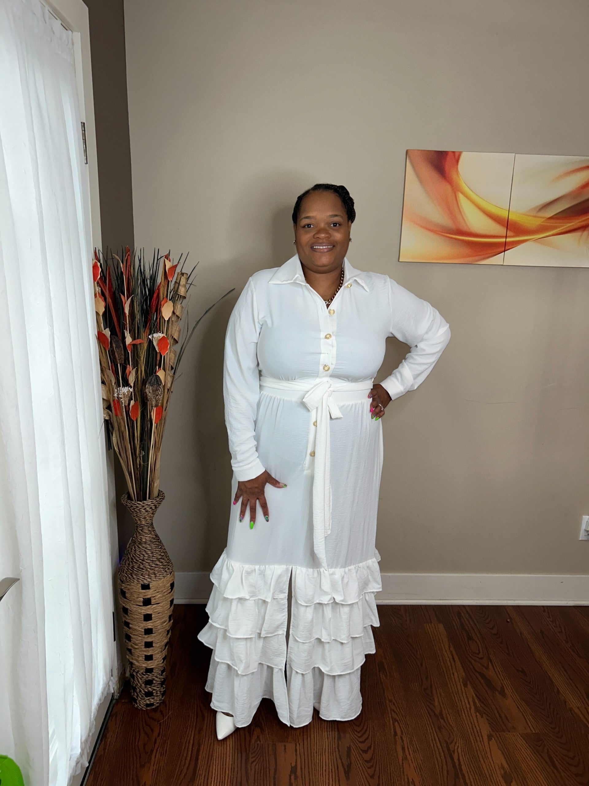 CLASSY LADY MAXI DRESS WHITE SASSISoul Boutique CLASSY LADY MAXI DRESS WHITE SASSISoul Boutique