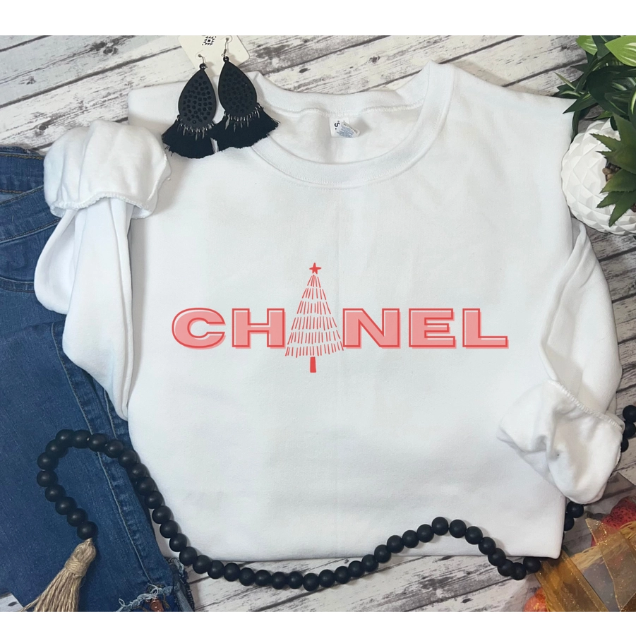 HAVE A CH*NEL CHRISTMAS SWEATSHIRT