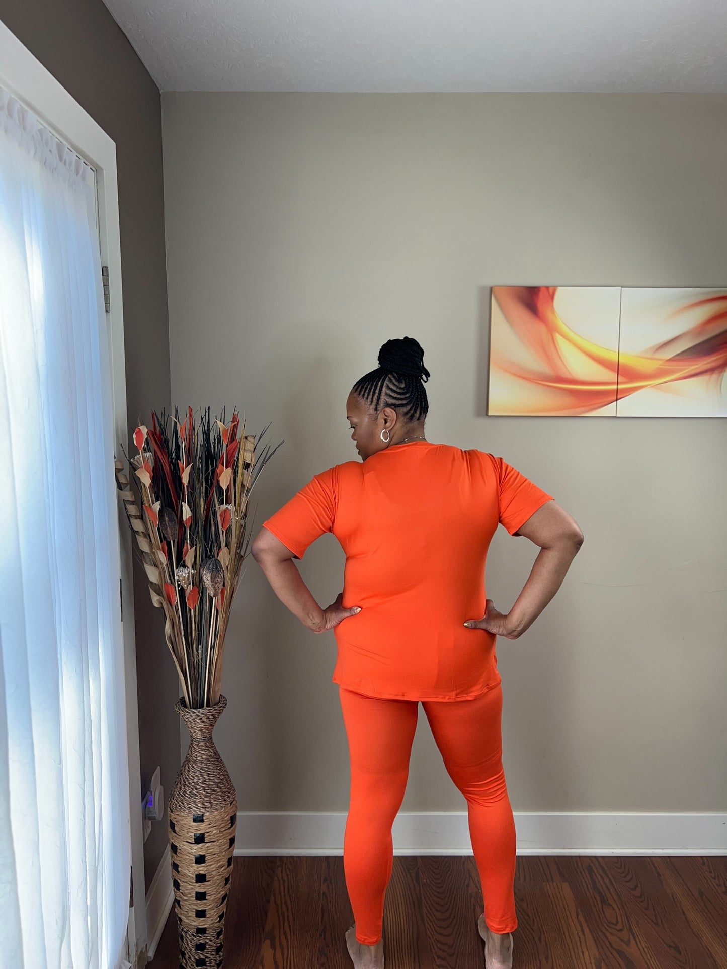 IT'S A BASIC LOOK 2-PIECE SET ORANGE