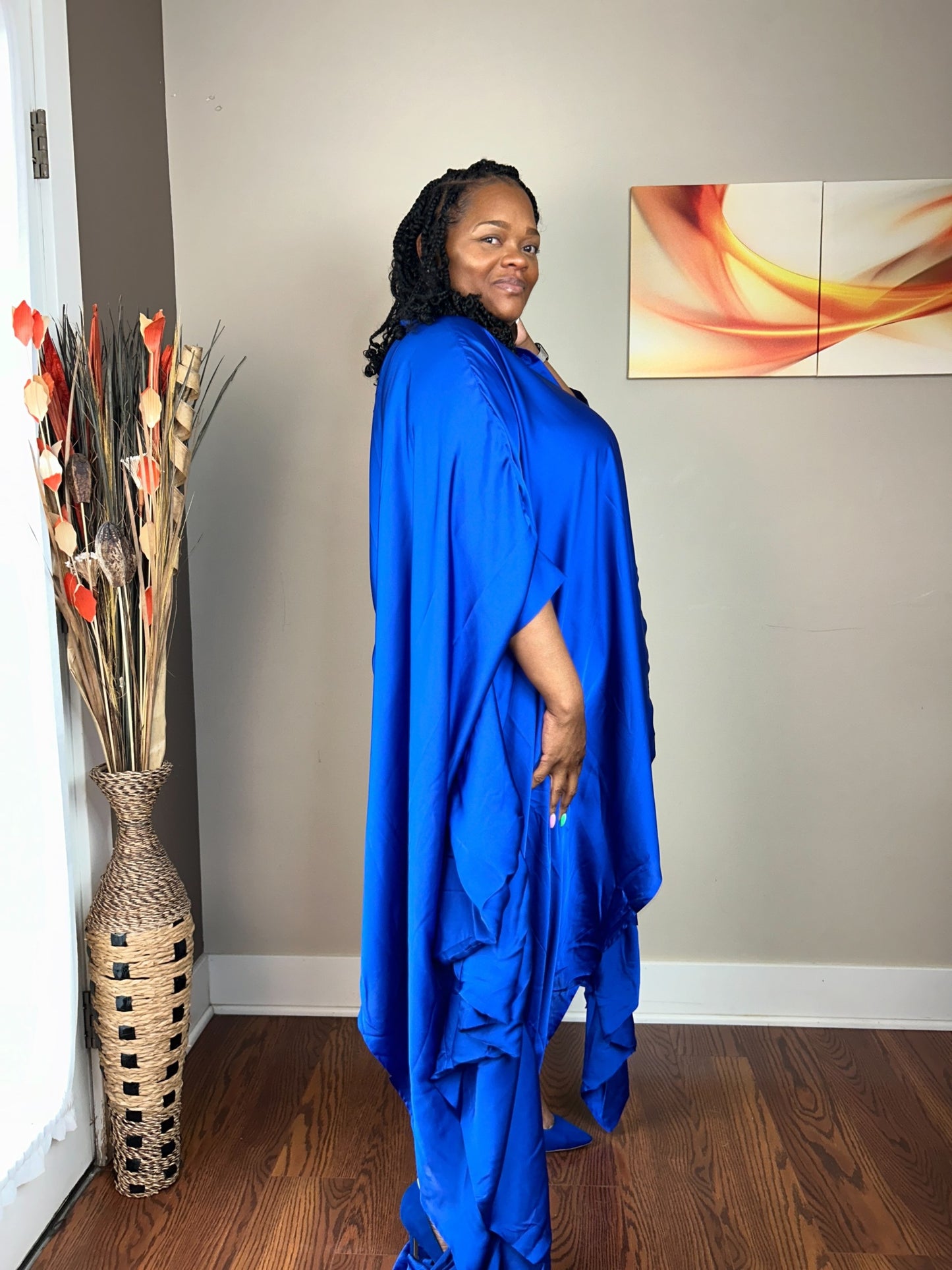 SPREAD YOUR WINGS QUEEN BLOUSE ROYAL BLUE