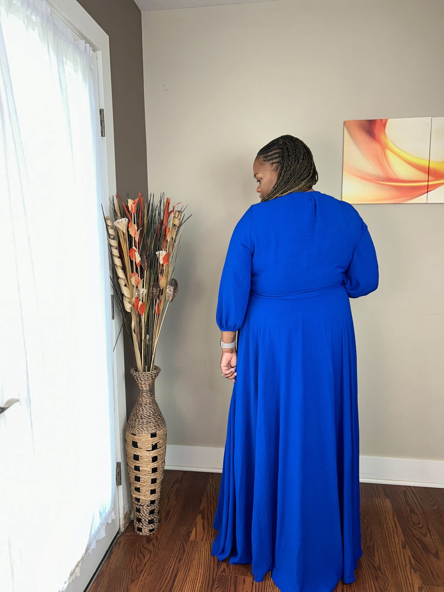 LIVING FOR THE MOMENT DRESS ROYAL BLUE