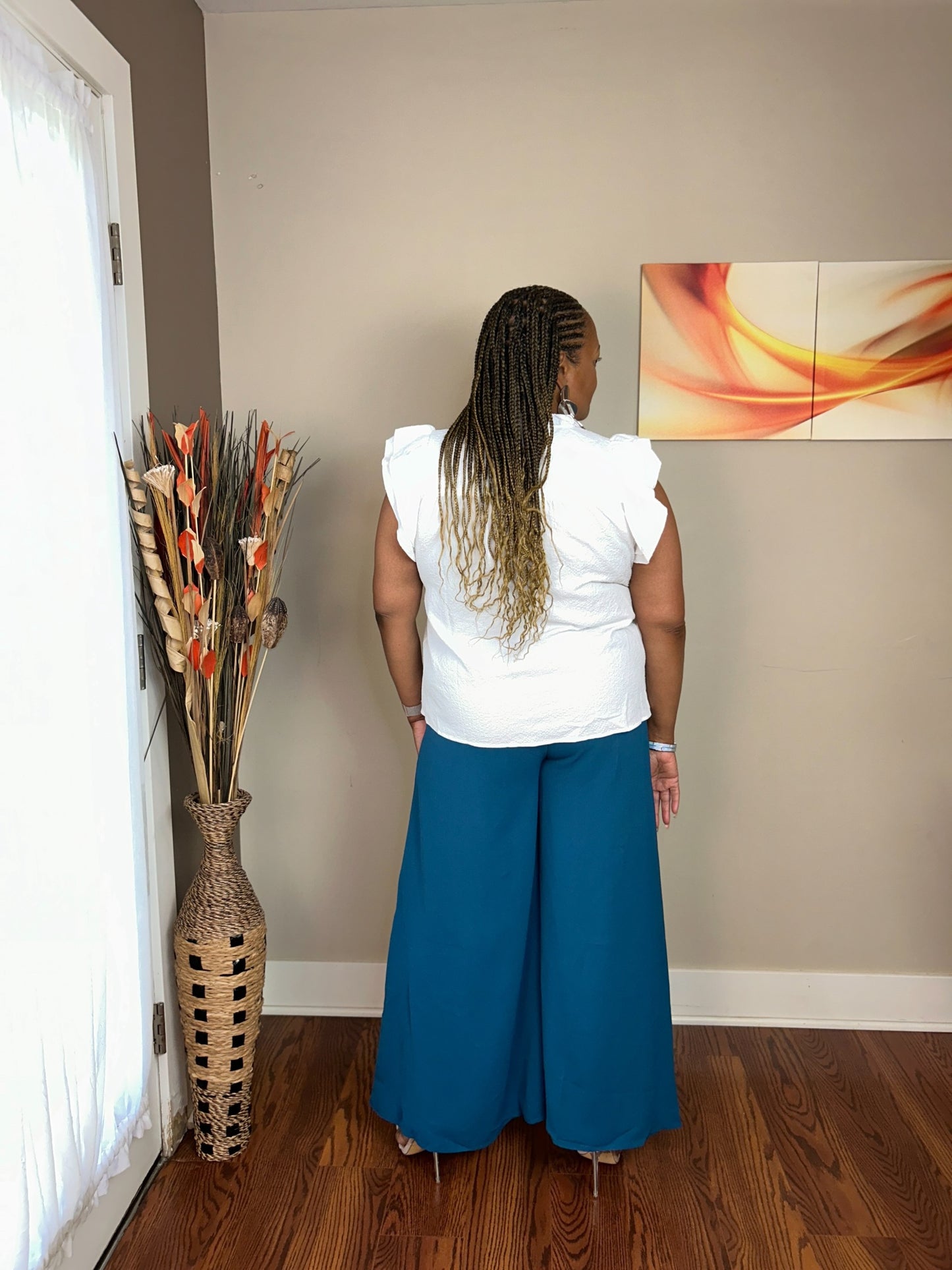 PICTURE PERFECT PALAZZO PANTS TURQUOISE