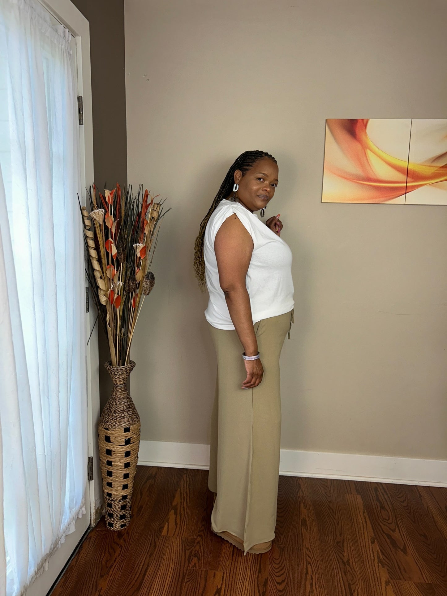 PICTURE PERFECT PALAZZO PANTS TAUPE