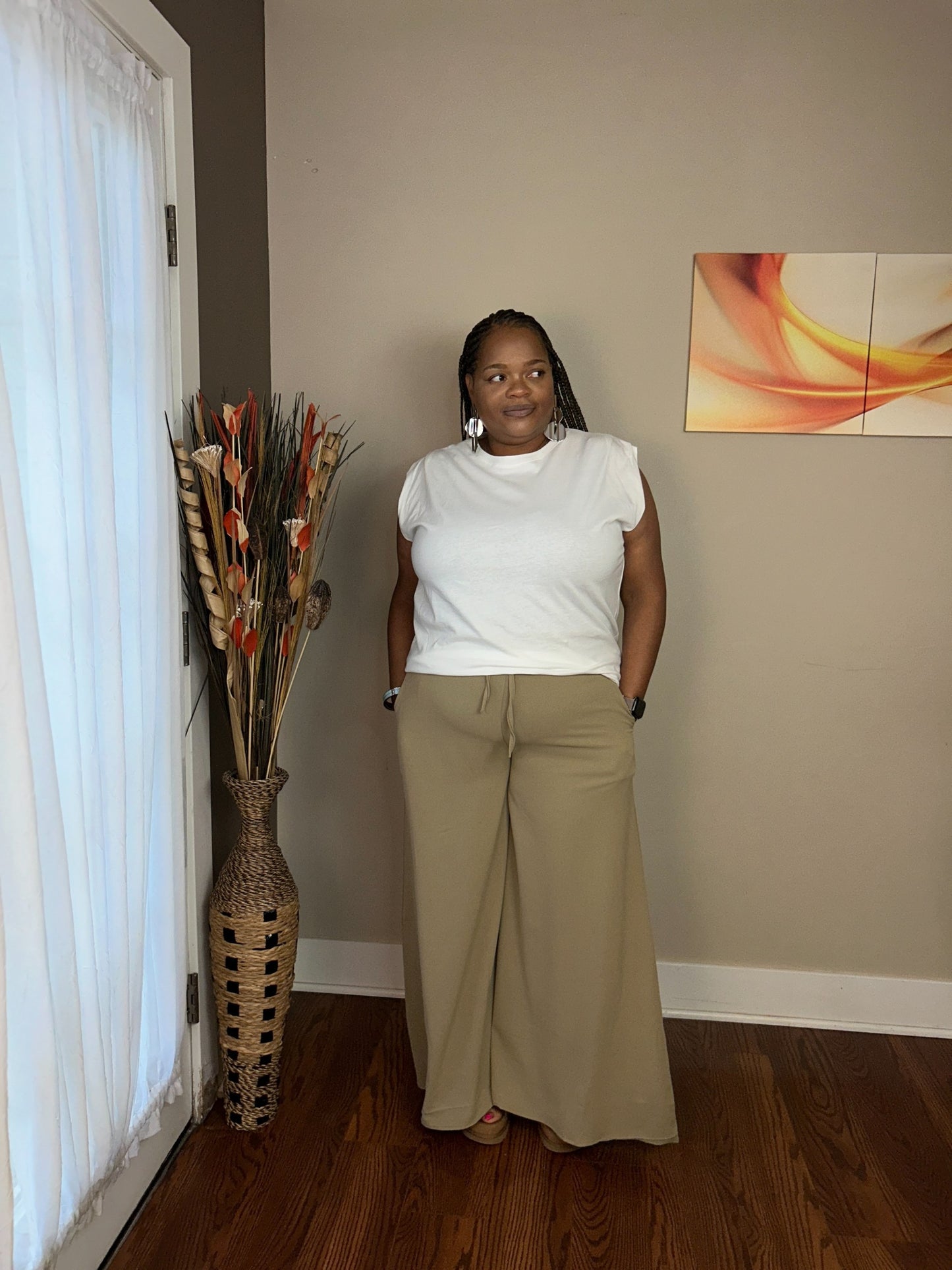 PICTURE PERFECT PALAZZO PANTS TAUPE