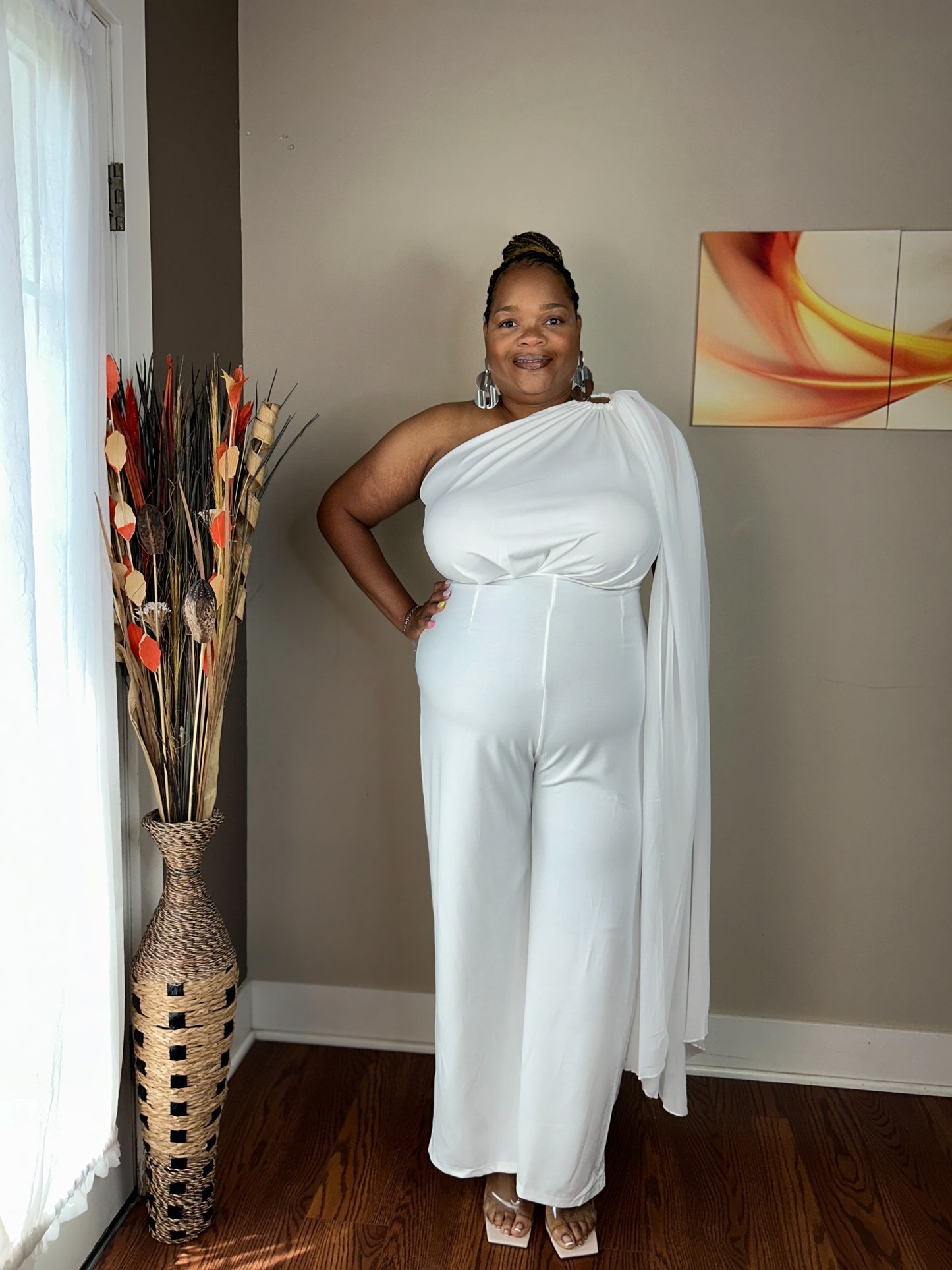 WHITE GODDESS JUMPSUIT